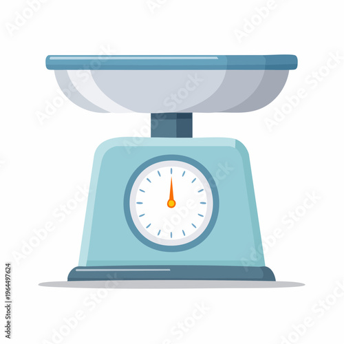 シンプルな電子天秤のベクターアイコン（実験・計量）