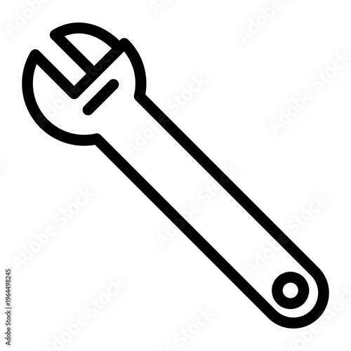 Adjustable Wrench line icon