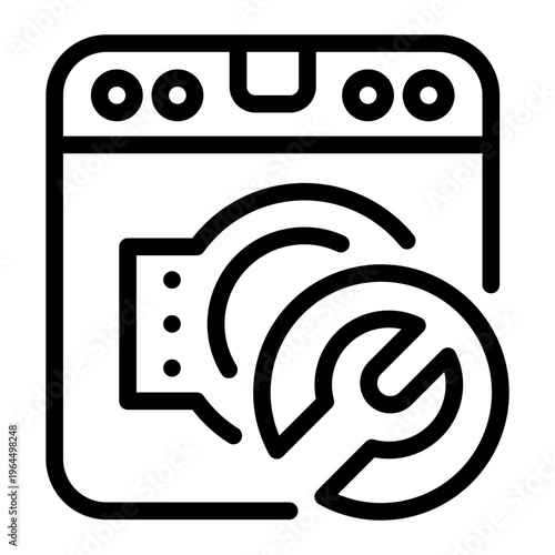 Appliance Repair  line icon