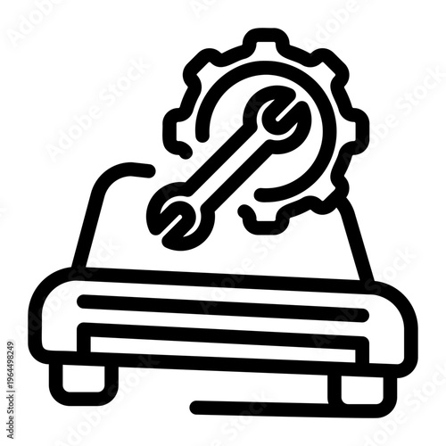 Car Repair Service line icon