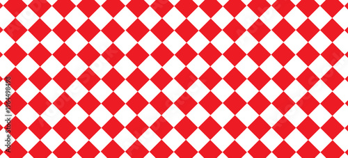 Red white tablecloth pattern lines. Gingham seamless pattern. Christmas backgroound. Strokes texture for textile shirt plaid, tablecloth, cloth, blanket, paper, makeup. Checkered print.