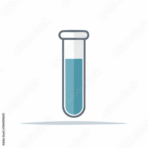 シンプルな試験管のベクターアイコン（科学・実験）