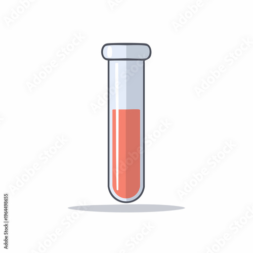 シンプルな試験管のベクターアイコン（科学・実験）