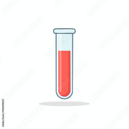 シンプルな試験管のベクターアイコン（科学・実験）
