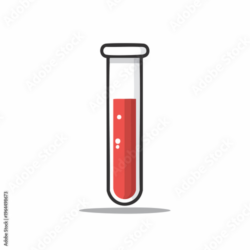 シンプルな試験管のベクターアイコン（科学・実験）