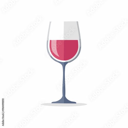 シンプルなワイングラスのベクターアイコン（お酒・レストラン）