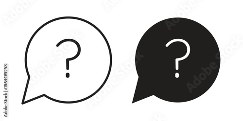 Question icons collection vector design illustration isolated. EPS10