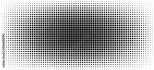 Grunge halftone gradient background. Faded grit noise texture. White and black sand wallpaper. Retro pixelated backdrop ilustrasion vector