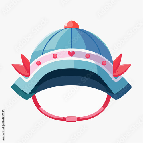 シンプルな兜のベクターアイコン（こどもの日・端午の節句）