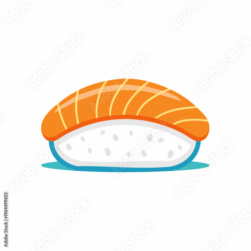 シンプルな握り寿司のベクターアイコン（和食）