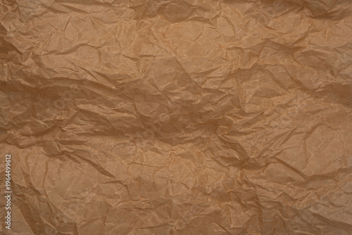 Crumpled paper as background. Top view.