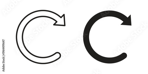 Redo icons collection vector design illustration isolated. EPS10