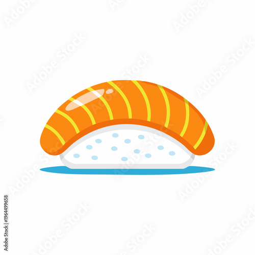 シンプルな握り寿司のベクターアイコン（和食）