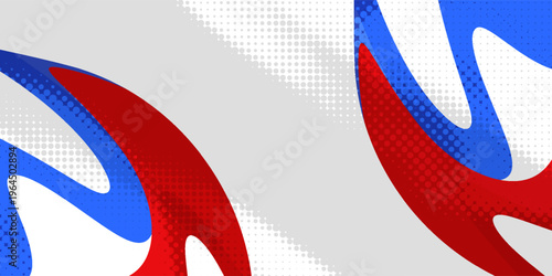 Racing Car sport car branding with racing wrap decal or livery design. Abstract racing graphics blue and red backround