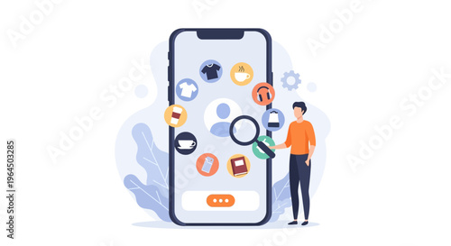 Personalized Mobile App Experience for Online Shopping and Services with User Search