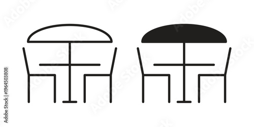 Terrace icons collection vector design illustration isolated. EPS10