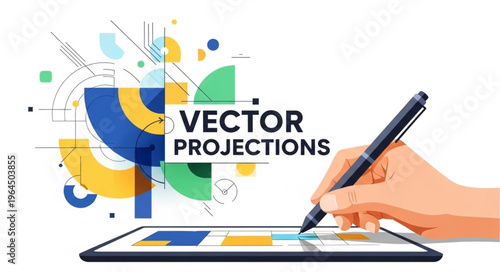 Hand holding digital drawing pen.