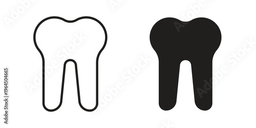 Tooth icons collection vector design illustration isolated. EPS10