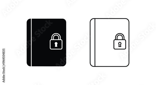 Lock icon security symbol Vector