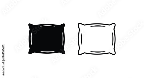 Black and white pillow covers Vector