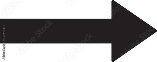 Black arrow, right pointing arrow, vector arrow, directional symbol, navigation icon