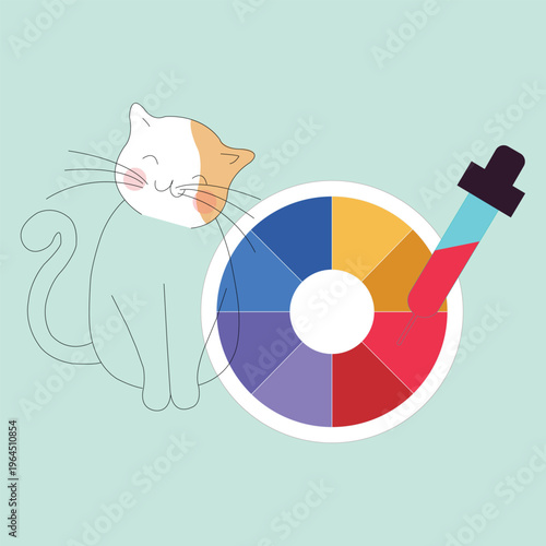 Graphic Design Color Icons – Creative Palette and Paint Symbols