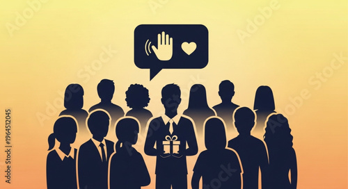 Appreciation Gift Presentation to Team, Showing Gratitude and Recognition.