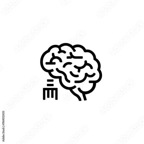 vector illustration of human brain