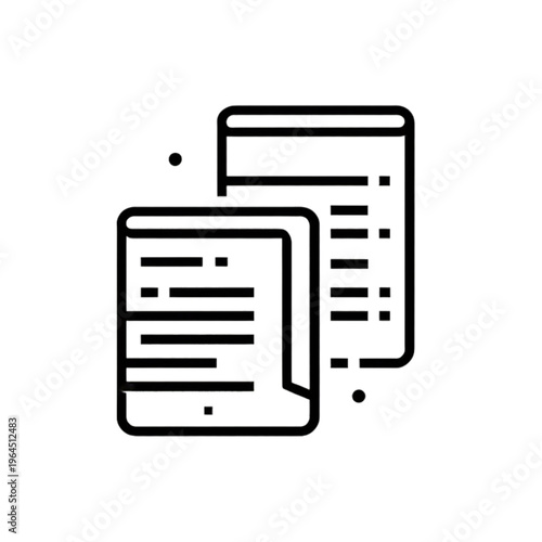 vector file folder icon with paper