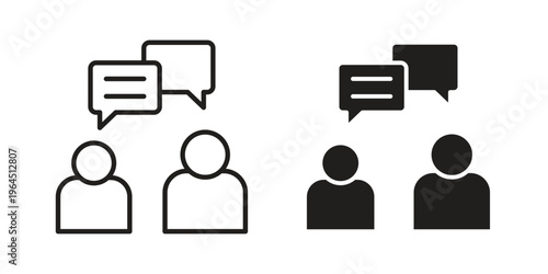 Consulting icons. Vector graphic. Editable vector stroke. EPS 10.