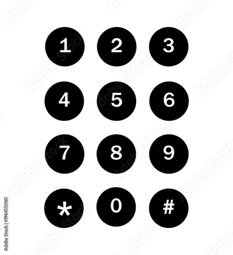 Vector illustration of a professional billiard balls set featuring numbered pool icons and round game buttons for web competition and leisure sport