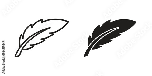 Feather icons. Vector graphic. Editable vector stroke. EPS 10.