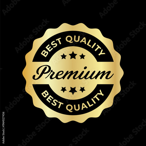 Premium quality luxury vector seal badge