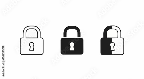 Simple Lock Set Icons