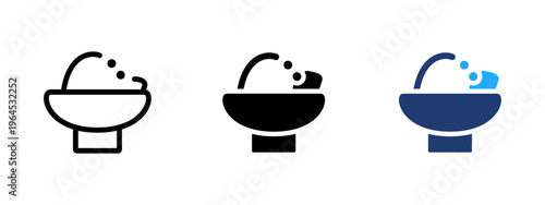 Drinking water fountain icon representing clean water access and hydration. Ideal for refill, beverage, and UI elements focused on drinking water and liquid flow.