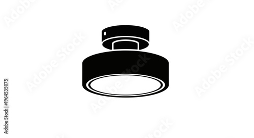 Modern minimalist ceiling light fixture icon