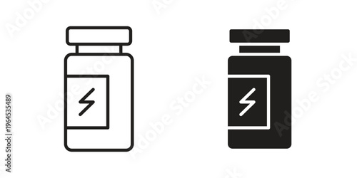 Supplement icons. Vector graphic. Editable vector stroke. EPS 10.