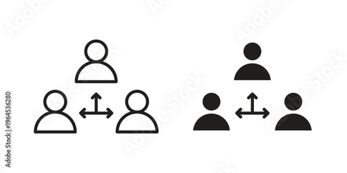 Third party icons. Vector graphic. Editable vector stroke. EPS 10.