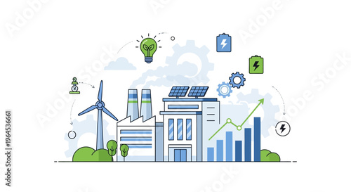 Green Industry & Renewable Energy Growth: Sustainable Manufacturing with Solar, Wind Power & Eco-Friendly Production