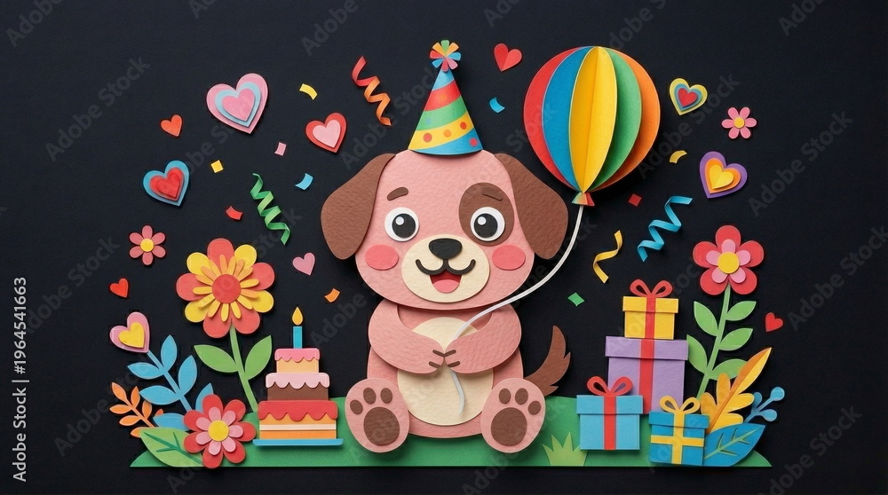 Fototapeta premium Paper Craft design Illustration