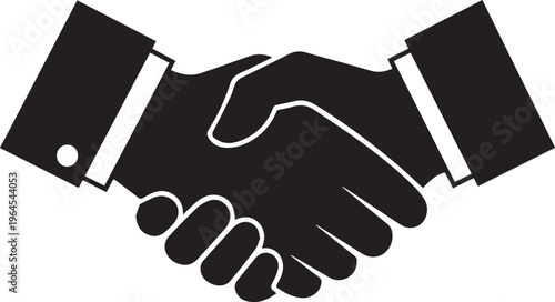 Business partnership and agreement concept with handshake