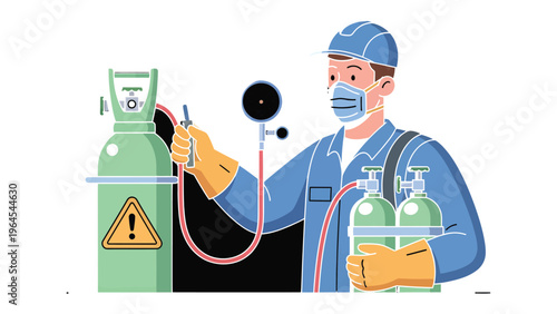 Welder at Work: A skilled welder, clad in protective gear, diligently welds, his focus and precision highlighted in a captivating visual