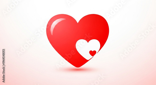 Heart within a heart - A symbol of love and affection.