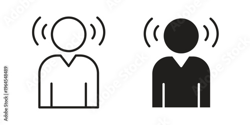 Brand awareness icons for web and mobile UI design. Glyph vector with editable stroke