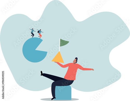 Niche market, small focused group of consumer or audience, unique or specific group of customers.human life and situation.