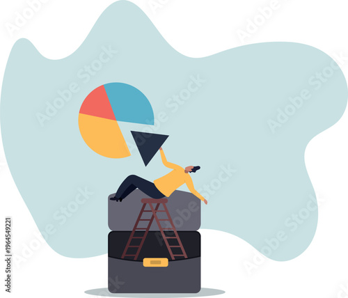 Investment asset allocation and rebalance.human life and situation.