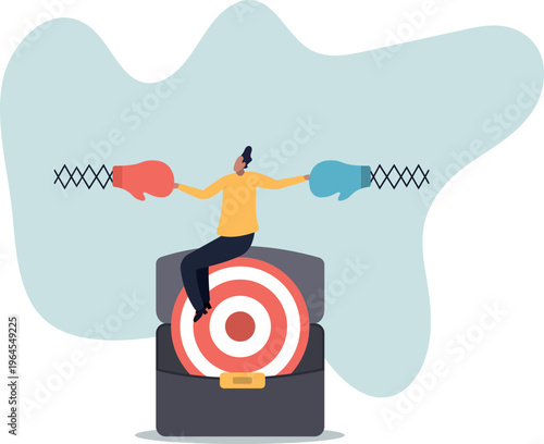 Conflict management, leadership skill to compromise and solving argument problem, negotiation or stop fighting .human life and situation.