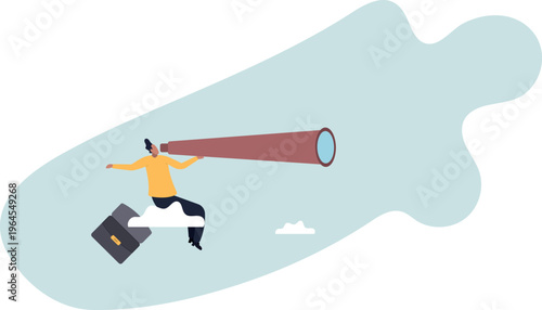 Business opportunity, leadership vision to see company strategy to achieve target.human life and situation.