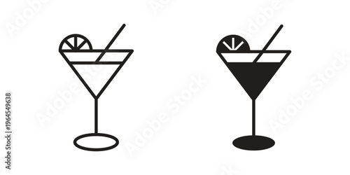 Citrus Glass icons for web and mobile UI design. Glyph vector with editable stroke