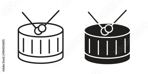 Canvastavla Drum icons for web and mobile UI design